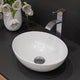 ALFI brand White 16" Egg Shape Above Mount Ceramic Sink ABC913