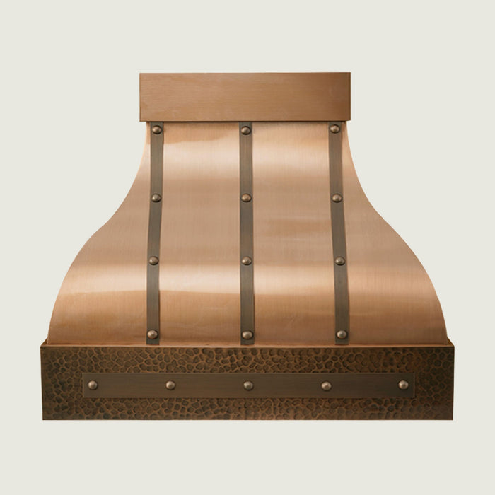 Custom Copper Bell Shape Range Hood - CHBE01
