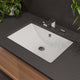 ALFI brand White 24" Rectangular Undermount Ceramic Sink ABC603