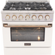 Kucht 36" Freestanding Dual Fuel Range KDF362- W-Gold