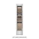 ZLINE 18"Triple Zone 68 Bottle Left Hinge Column Wine Cooler, DuraSnow® Stainless Steel RCWVL-SN-18