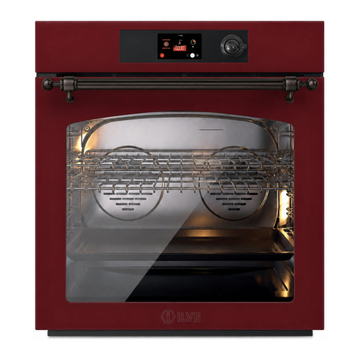 ILVE Nostalgie II 30" Pyrolytic Single Wall Oven UOV30NTPYBU