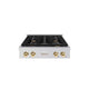 ZLINE 30" Paramount Gas Rangetop Stainless Steel Gold SRTZ-30-G