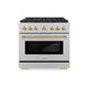 ZLINE 36" Paramount Gas Range DuoPro™ Cooktop, Convection Gas Oven PSGRSZ-36-G