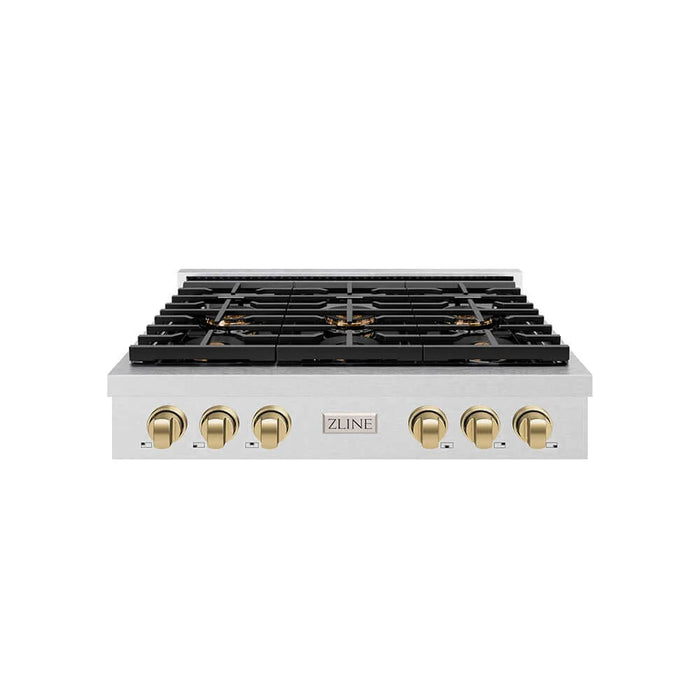 ZLINE 36" Paramount Gas Rangetop DuoPro™ Cooktop PSRTSZ-36-CB