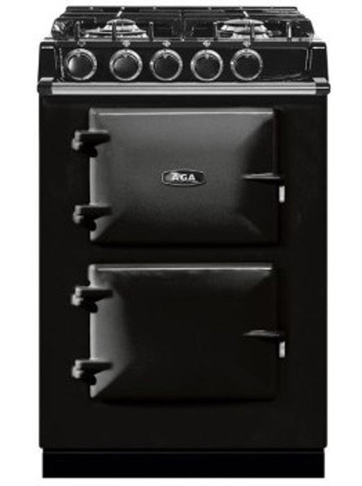 AGA Classic 24" City Dual Fuel Range - Black ATC2DFBLK