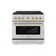 ZLINE 36" Paramount Gas Range DuoPro™ Cooktop, Convection Gas Oven PSGRZ-36-G