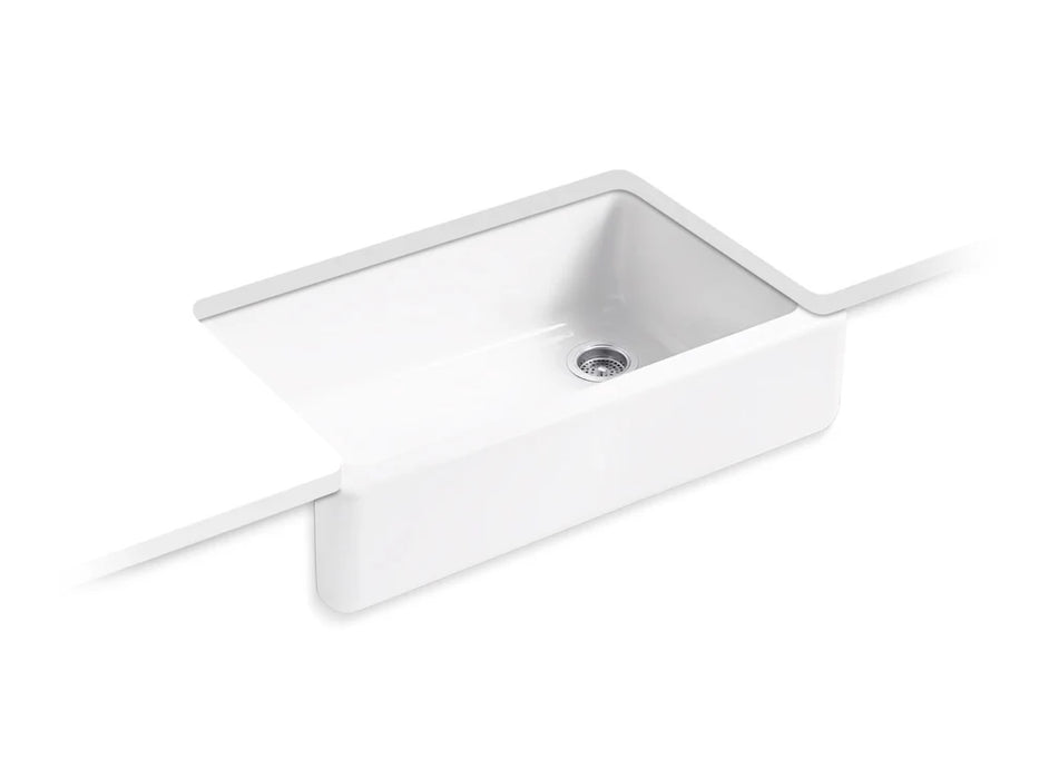 KOHLER Whitehaven 35-3/4" undermount single-bowl farmhouse kitchen sink K-6489