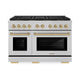 ZLINE 48" Paramount Gas Range DuoPro™ Cooktop, Dual Ovens PSGRSZ-48-CB