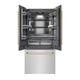 ZLINE 36" Built-In Bottom Freezer Refrigerator with Water Dispenser, Ice Maker, SS, Graphite Gray Interior, Champagne Bronze GRBIVZ-304-36CB