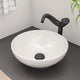 ALFI brand White 17" Decorative Round Vessel Above Mount Ceramic Sink ABC909