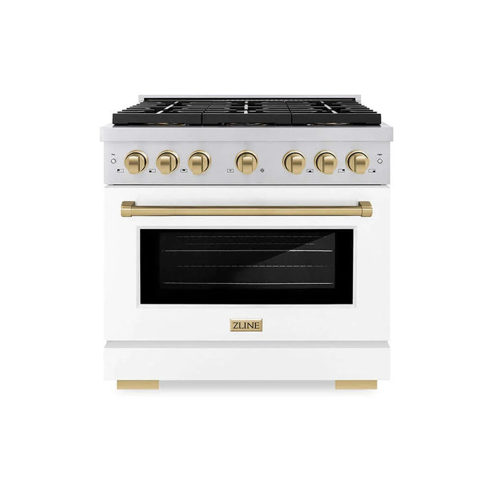 ZLINE 36" Paramount Gas Range DuoPro™ Cooktop, Convection Gas Oven PSGRZ-WM-36-CB
