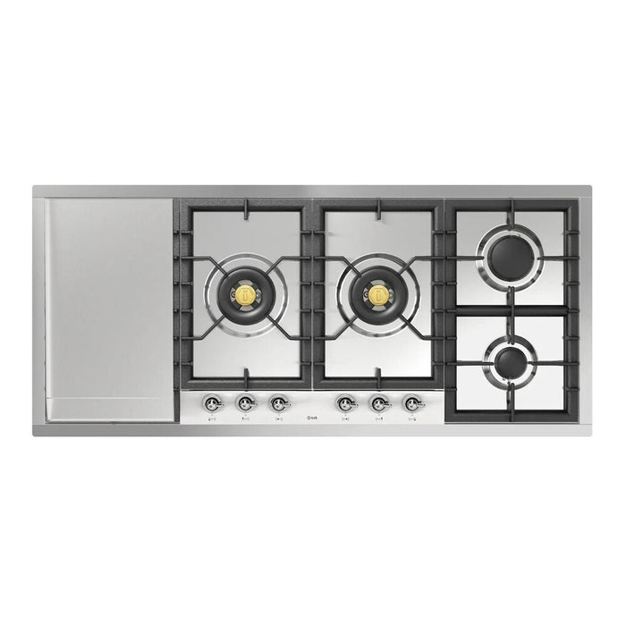 ILVE Nostalgie II 48" Built-In Gas Cooktop UHCPT125FNSSC