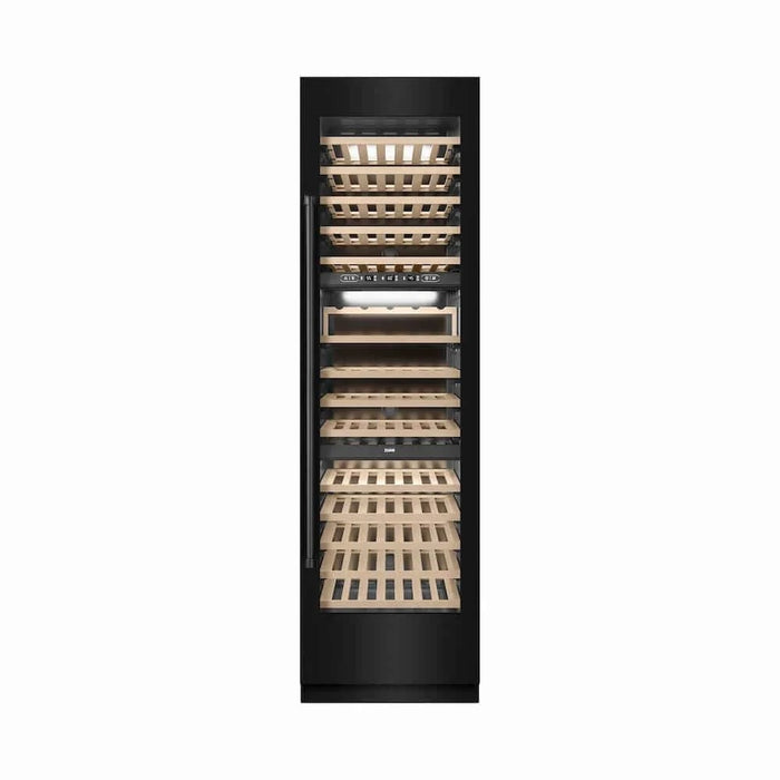 ZLINE 24"Triple Zone 100 Bottle Column Wine Cooler, Black Stainless Steel RCWV-BS-24