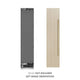 ZLINE 18" Panel Ready Left Hinge Column Freezer, Graphite Gray Interior  Polished Gold RBCFVLZ-18-G