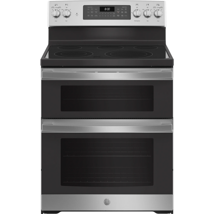 GE 30" Freestanding Double Oven Electric Range, JBS86SPSS