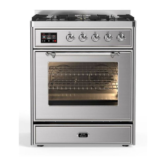 ILVE Majestic II 30' Dual Fuel Range Matte Graphite UM30DNE3MGC