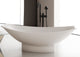 ALFI brand White Matte 71" Solid Surface Resin Free Standing Hammock Style Bathtub AB9991