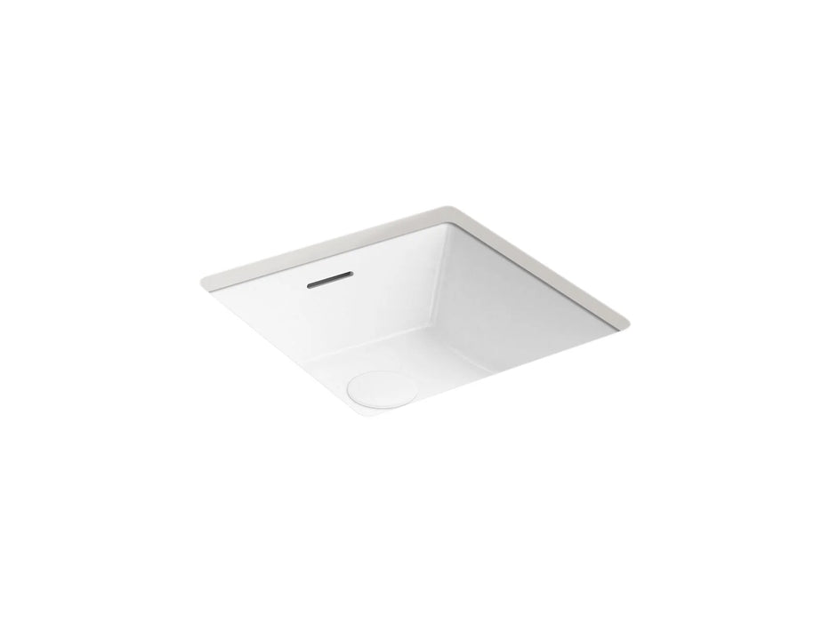 KOHLER Brazn 16-1/4" square undermount bathroom sink K-21056