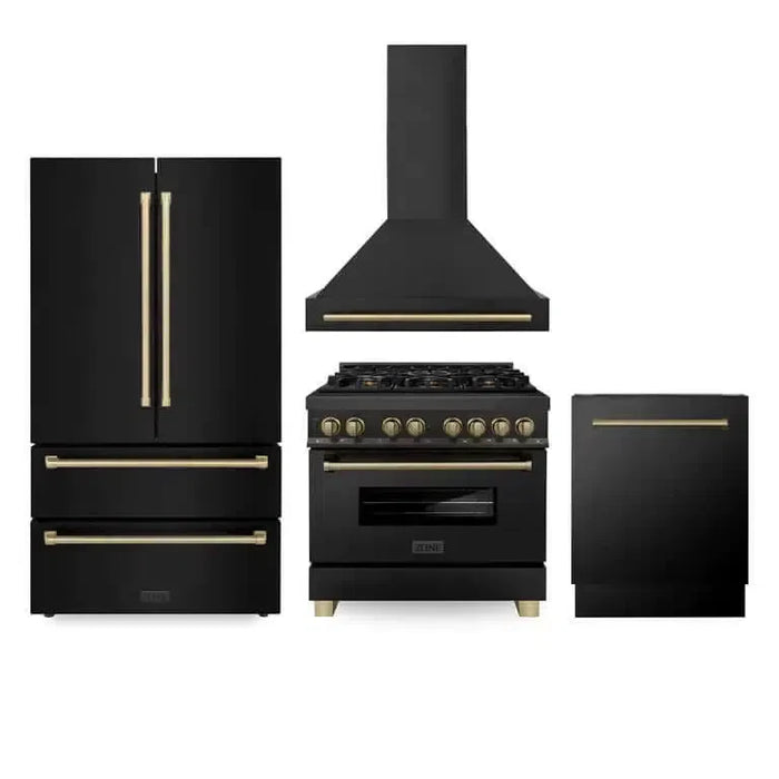 ZLINE Autograph Edition 36 in. Kitchen Package 4AKPR-RABRHDWV36-CB