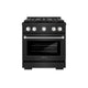ZLINE 30" Convection Oven Freestanding Dual Fuel Range PSDRBL-30-KST