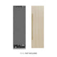 ZLINE 24" Panel Ready Column Refrigerator, Graphite Gray Interior Champagne Bronze RBCRVZ-24-CB