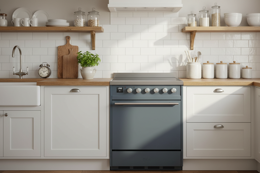 ILVE 30"Professional Plus Induction Range, Blue Grey UPI304QMPBG