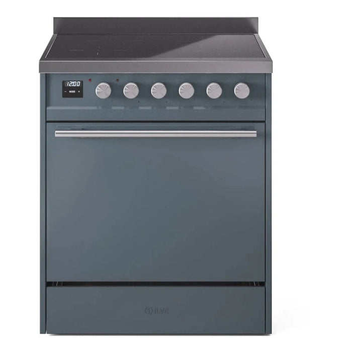 ILVE 30"Professional Plus Induction Range, Blue Grey UPI304QMPBG