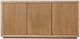 Reclaimed Oak Reeded Triple-door Media Console