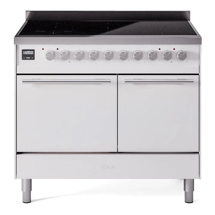 ILVE 40"Professional Plus Induction Range, White UPDI406QMPWH