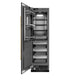 ZLINE 24" Column Freezer Black Stainless Steel, Graphite Gray Interior Polished Gold RCFVZ-BS-24-G