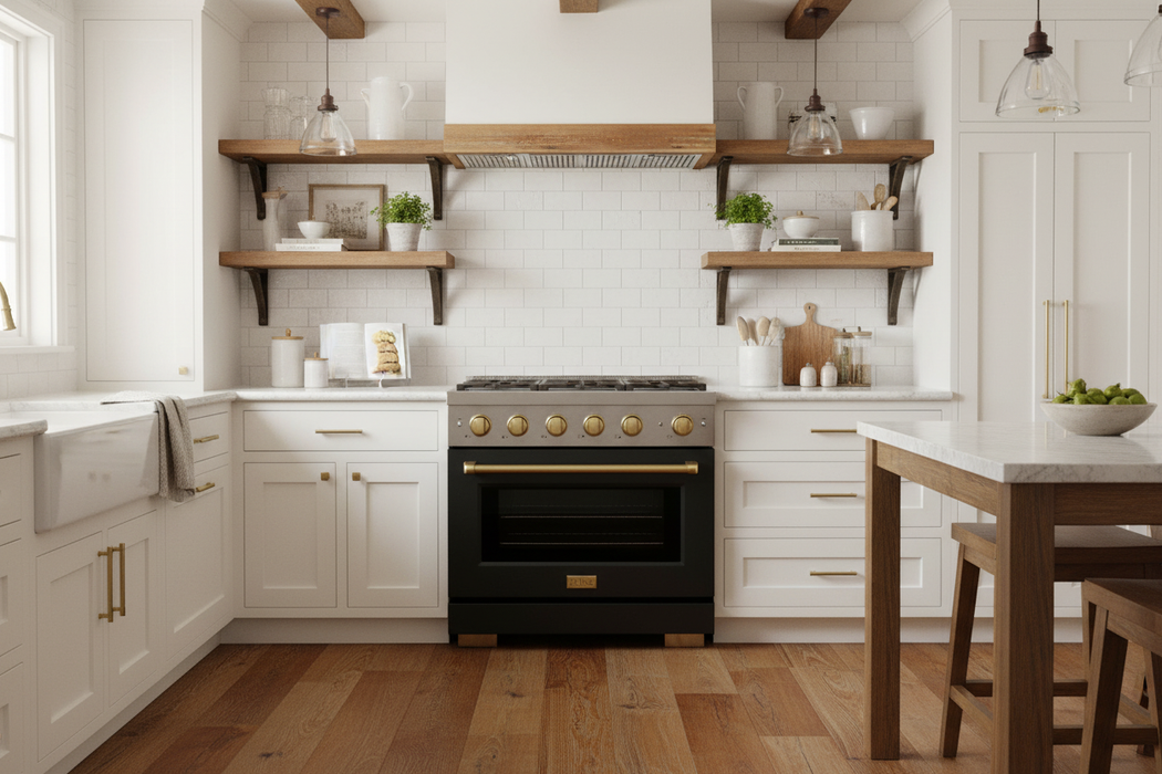 ZLINE Paramount Induction Range, Cooktop, Electric Convection Oven SINRZ-BLM