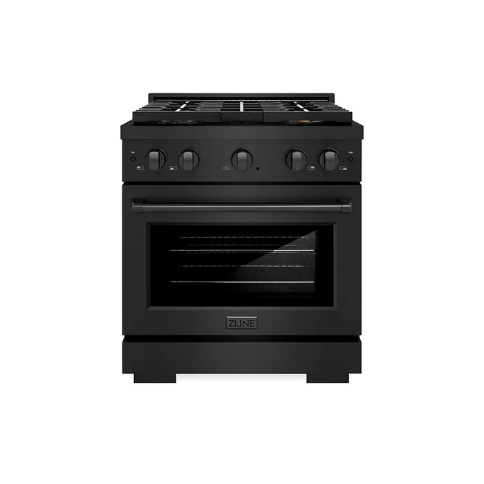 ZLINE 30" Paramount Dual Fuel Range DuoPro™ Cooktop, Electric Convection Oven PSDRB-30