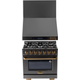 Kucht 2 Piece Kitchen Appliances Package with Dual Fuel Range KED364-KRH363A-C