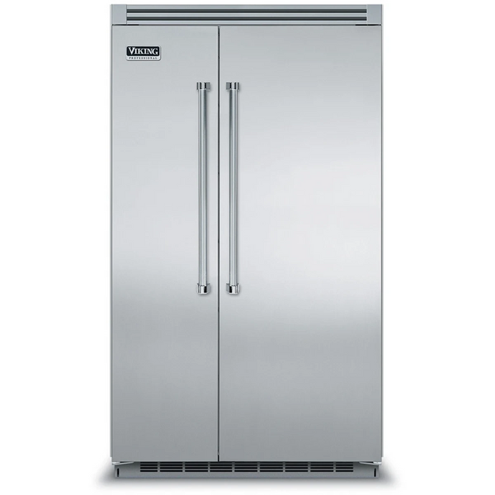 Viking® 5 Series 48" Stainless Steel Built In Side-by-Side Refrigerator VCSB5484SS