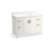 KOHLER Kresla 48" bathroom vanity cabinet, sink, quartz top K-40640-BD1