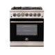 Forno Capriasca 30" Gas on Gas Range — FFSGS6260-30BLK
