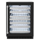 ZLINE 24" Touchstone Dual Zone 44 Bottle Wine Cooler Black Matte Glass Door RWDO-BLM-24