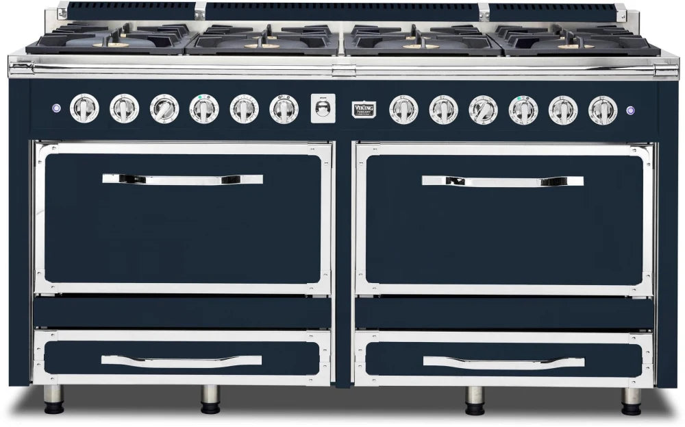 VIKING Tuscany Series 66" Dual Fuel Range, Slate Blue TVDR6618BSB