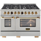 Kucht 2 Piece Kitchen Appliances Package with Dual Fuel Range KXP48-KRH480-SS