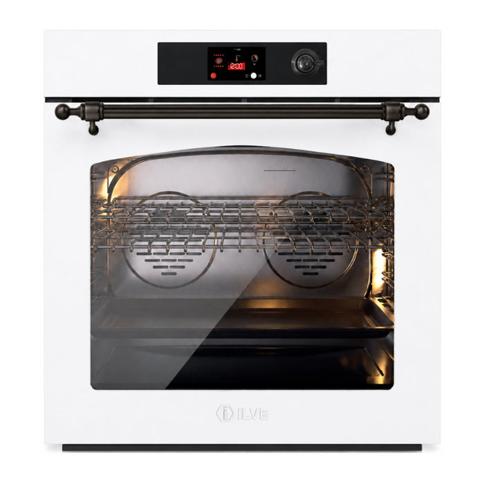 ILVE Nostalgie II 30" Pyrolytic Single Wall Oven UOV30NTPYWH