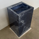 Ocean Blue Handcrafted Porcelain Pedestal Sink Marble Look Freestanding Bathroom