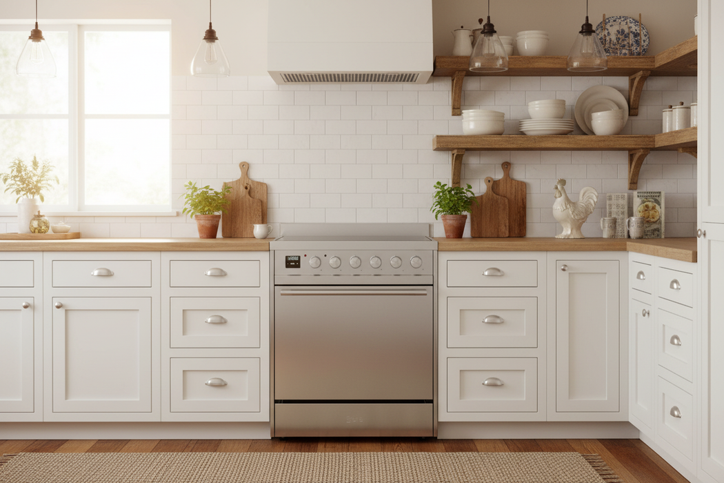 ILVE 30"Professional Plus Induction Range, Stainless Steel UPI304QMPSS