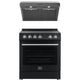 Forno Espresso Package - 30" Elec. Range, Range Hood, Black — FBDL-002-02US