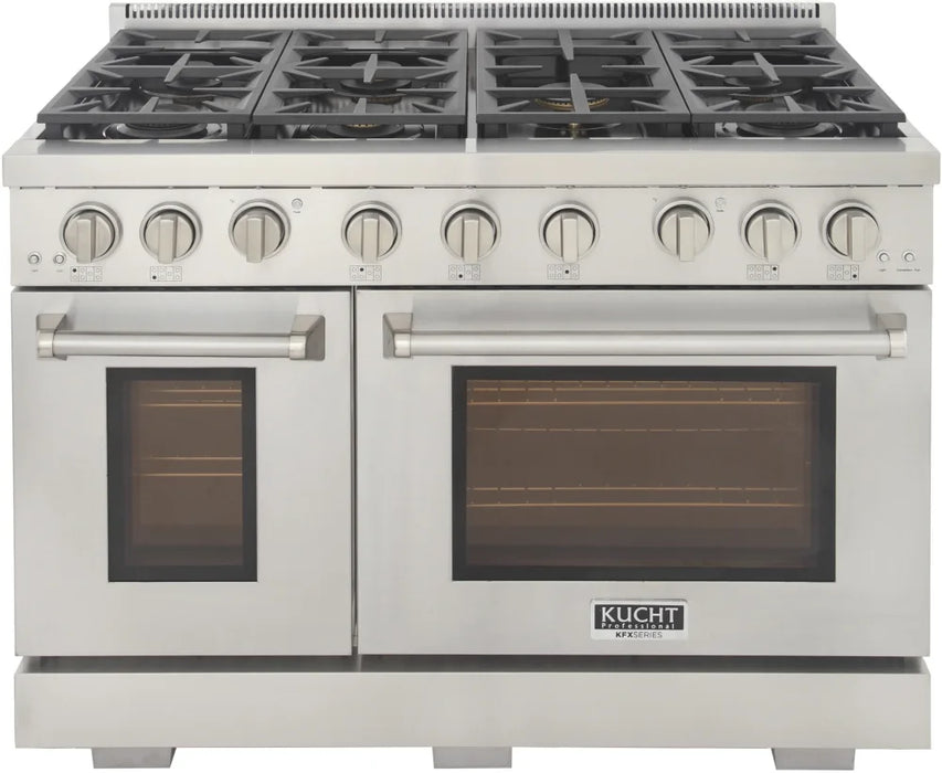 Kucht 48" Freestanding Professional Gas Range Liquid Propane KFX4800X/LP-S