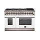 Forno Capriasca 48" Dual Fuel Range — FFSGS6187-48WHT