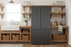 Bosch 36" Smart Refrigerator, Ice Maker, Black Stainless B36CT80SNB
