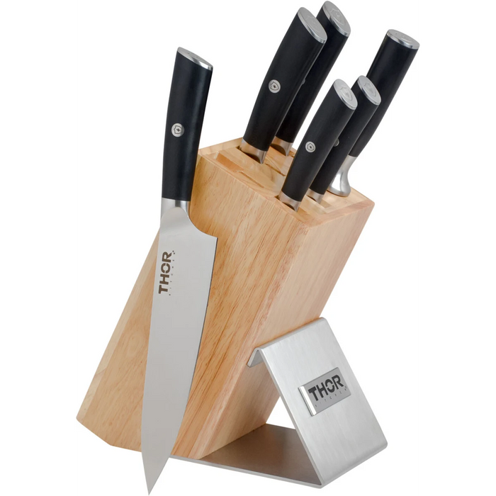 THOR 7-Piece Knife Set with Knife Block - Front View