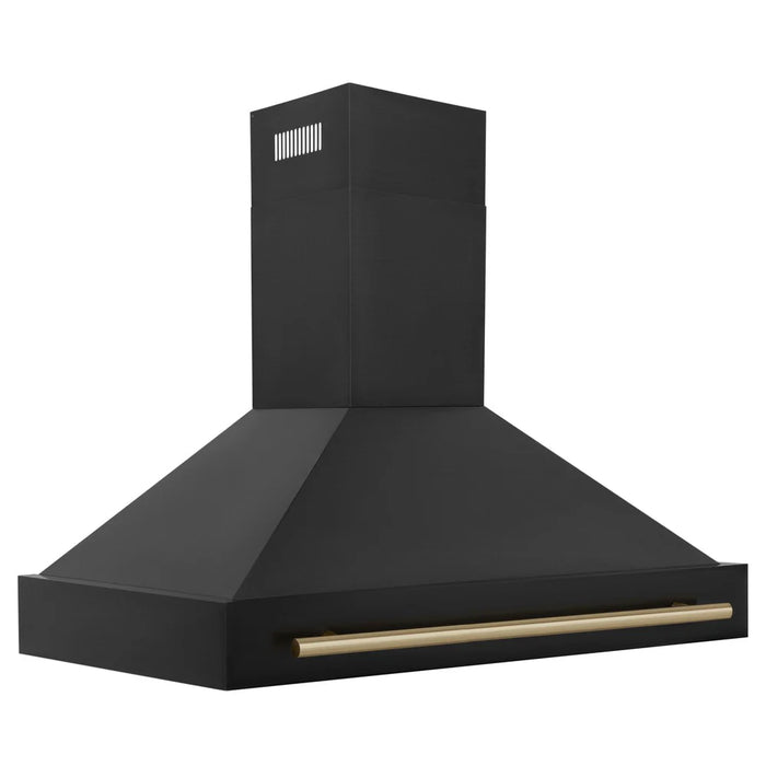 ZLINE 48" Autograph Black Stainless Wall Range Hood, BS655Z-48-CB