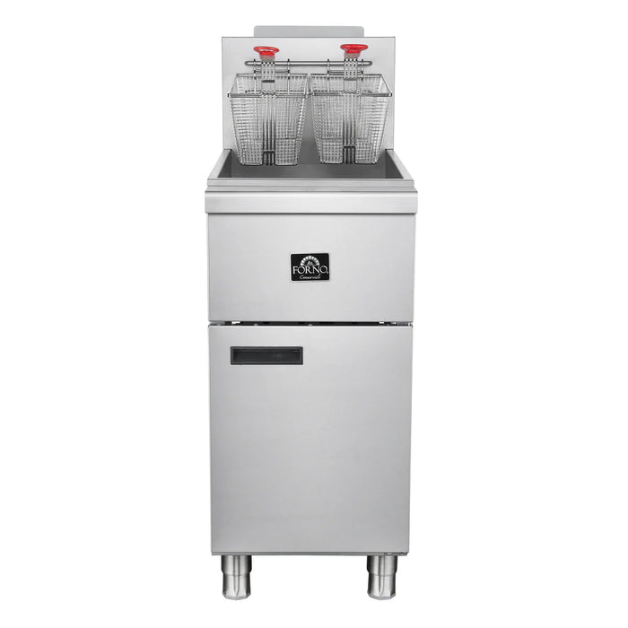 Forno Commerciale Propane Gas Deep Fryer FCMGF0016 - Front View